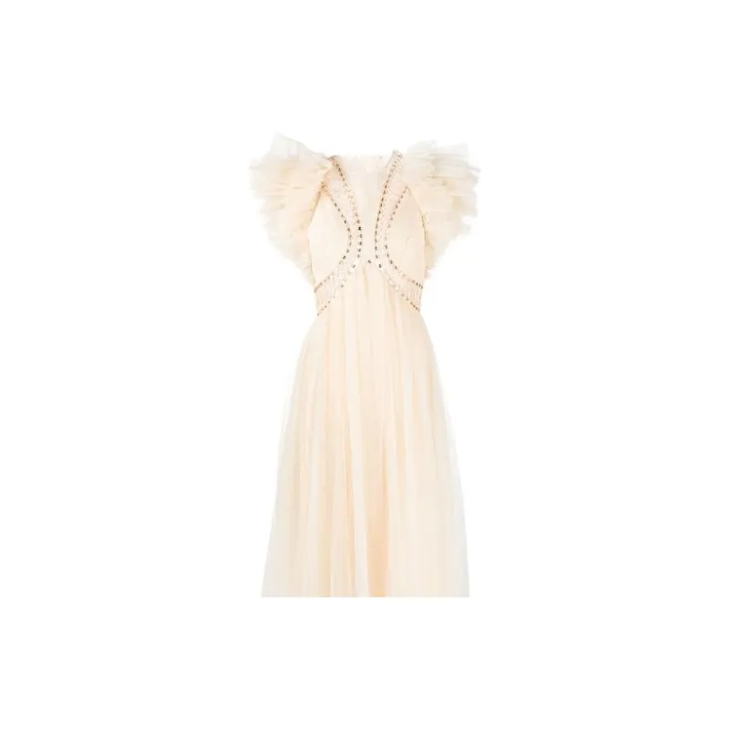 Zimmermann Sleeveless Dress Women's Nude-4