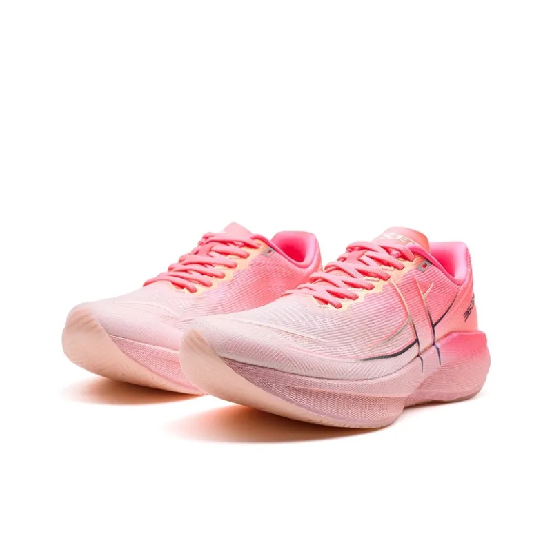 XTEP 360X 2.0 Running Shoes Women's Low Top Cherry Blossom Pink/Fluorescent Charm Red-2