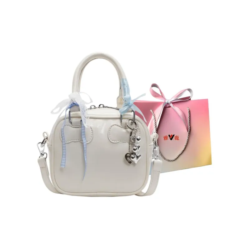 Yalu PU One Shoulder Handbags Women's Black/Pink/Ecru/Red/Blue-14