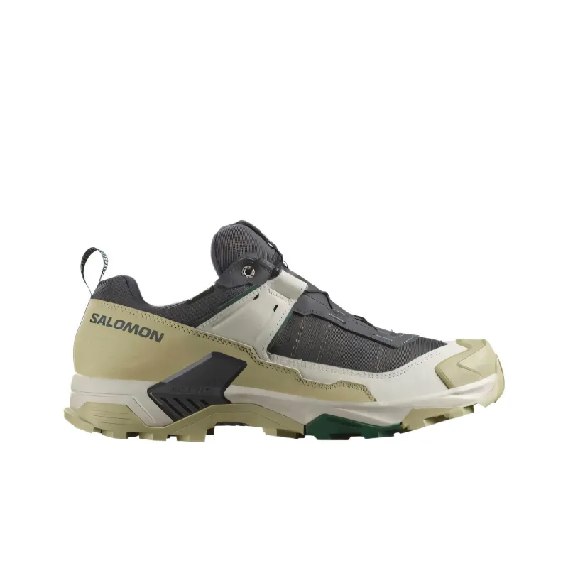 SALOMON X ULTRA 5 Low Top Hiking Shoes Men's Gray Green-1