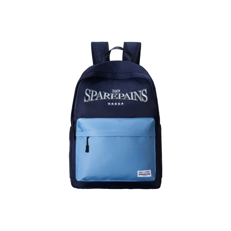 Spare No Pains. Polyester Backpack Regular Unisex White-20