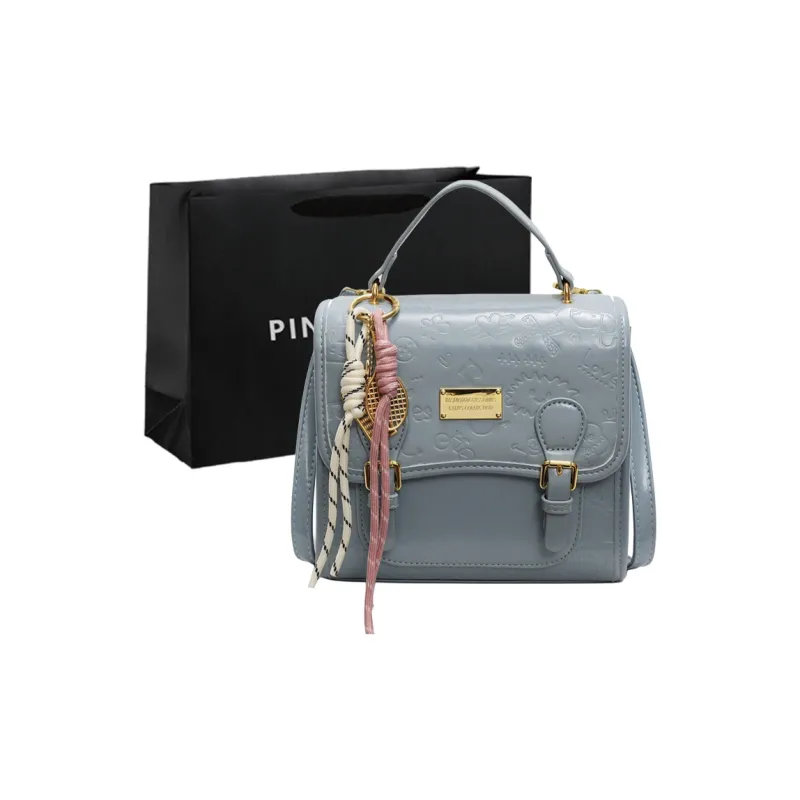 PINK·LAND PU One Shoulder Crossbody Backpack Regular Women's Pink/Blue/Ecru/Black-18