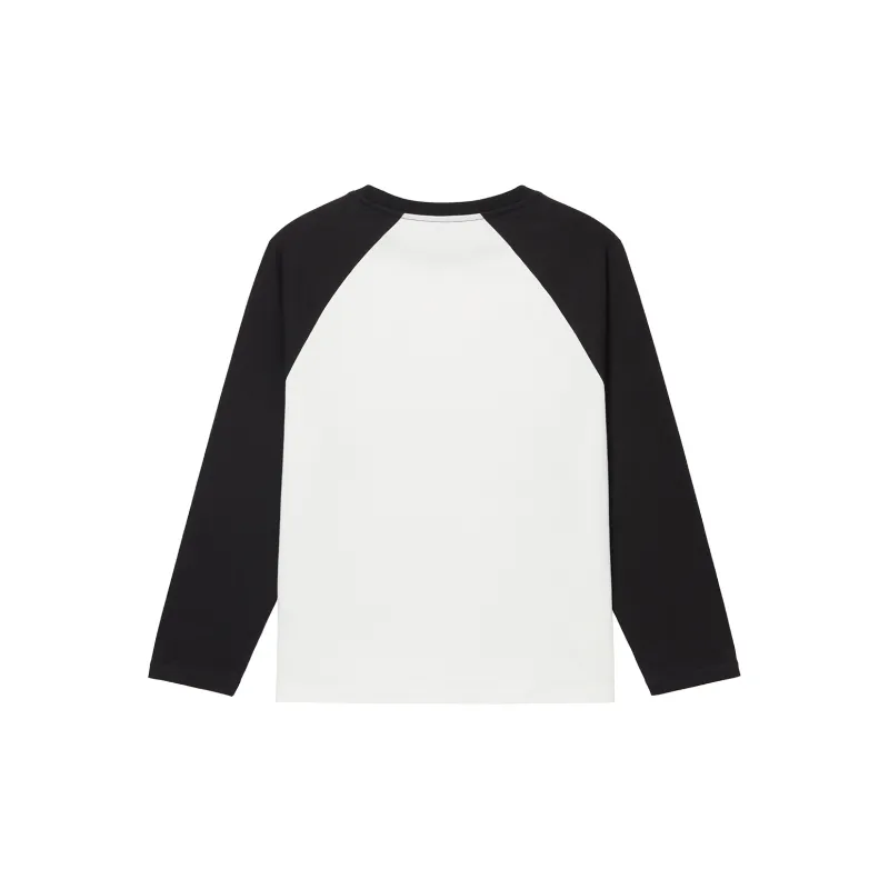 Hotwind Raglan Sleeve T Shirt Women's Black White-1