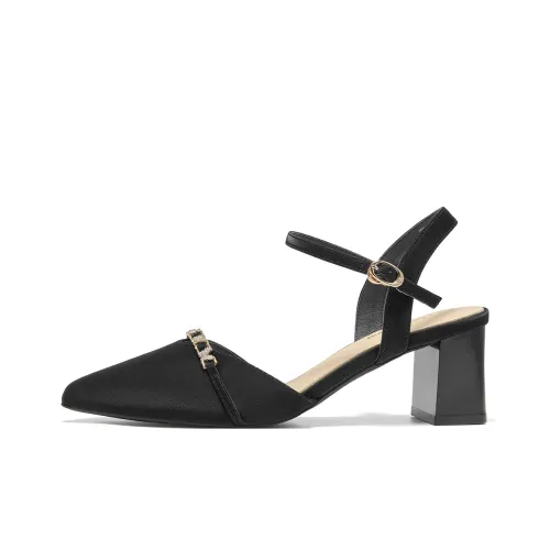 Spider King Chunky Heel High Heels 6.5cm Women's