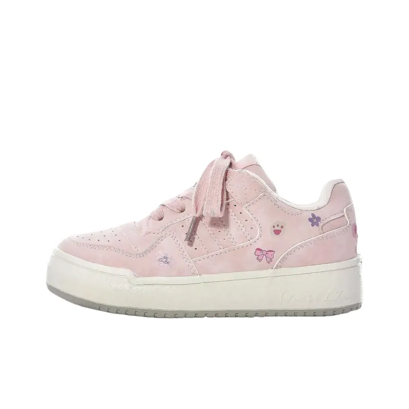 Fawn Miri Coverage Slip Resistant And Abrasion Resistant Low Top Skateboard Shoes Women's Pink-4