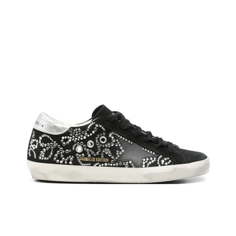 Golden Goose Super Star LTD Edition Low Top Skateboard Shoes Women's Black-1