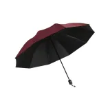 Burgundy+Extra Large Three-Person 12 Bone-Vinyl Sun Protection