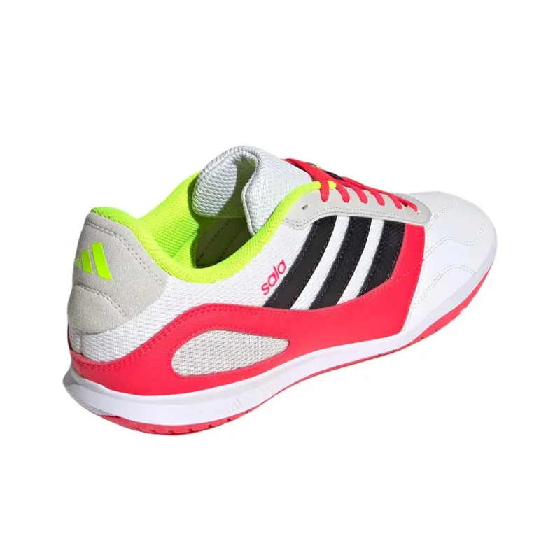 Adidas Super Sala Indoor Anti Slip Wear Resistant Soccer Shoes Men's White Red-2