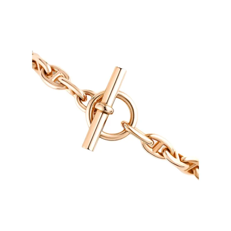 HERMES 18K Rose Gold Bracelets Women's Rose Gold-1