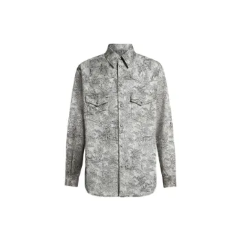 ETRO Linen Denim Shirt Jacket