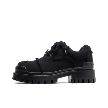 MODENGPAN Breathable Low Top Casual Shoes Unisex Black