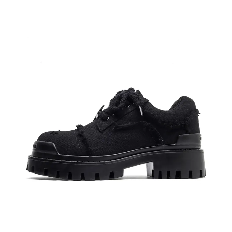 MODENGPAN Breathable Low Top Casual Shoes Unisex Black-0