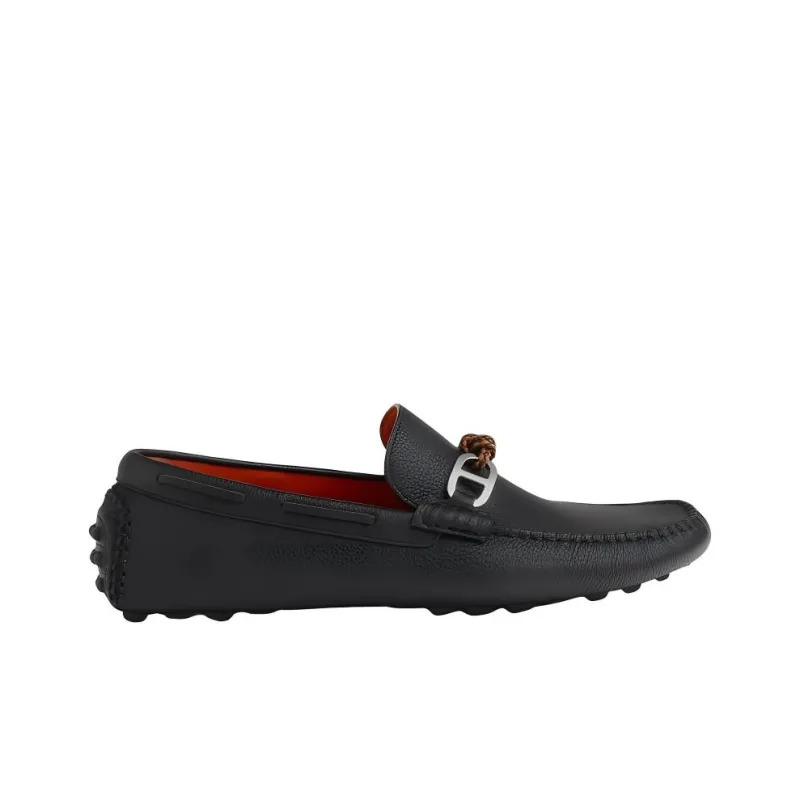 HERMES Alessandro Loafers Men's Black-1