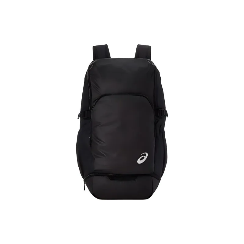 Asics Polyester Bonded Synthetic Leather Backpack Unisex Black-1