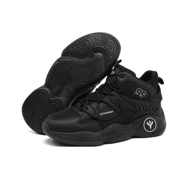 OUWENHEIMANBA Cushioning Coverage Rebound Height Increase Abrasion Resistant Breathable High Top Basketball Shoes Men's-42