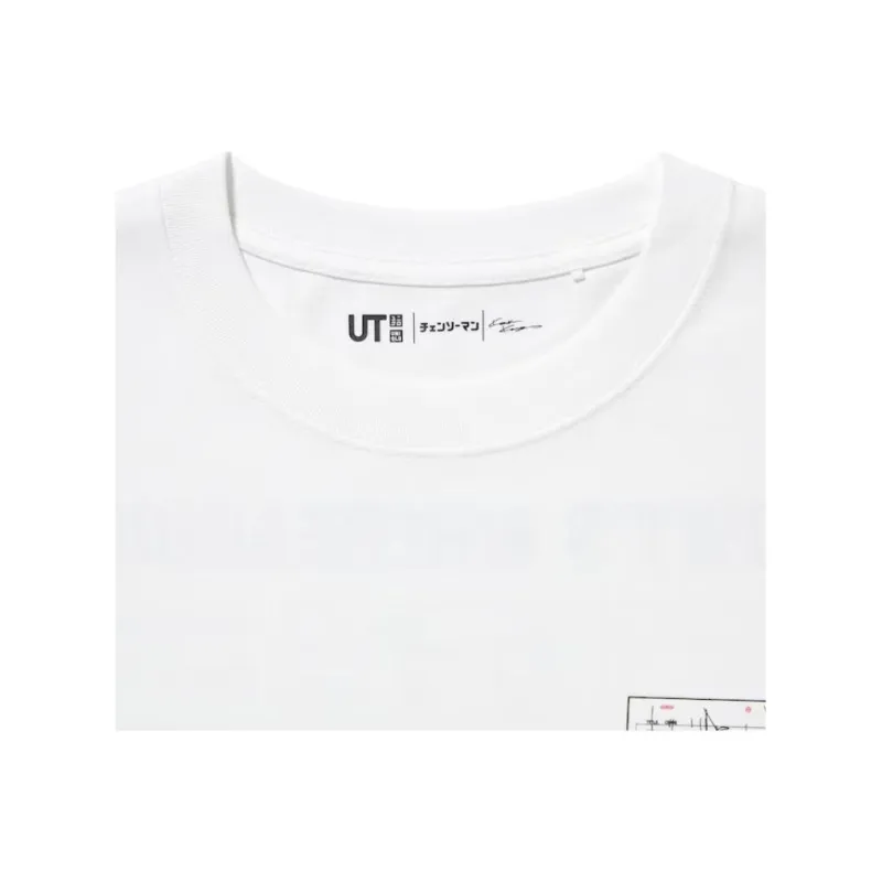 UNIQLO X Chainsaw Man Co branded Series T Shirts Unisex White-2