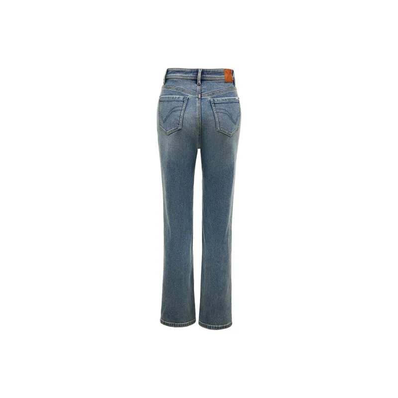 ONLY Straight Fit Ankle-Length Pants Jeans Women's-11