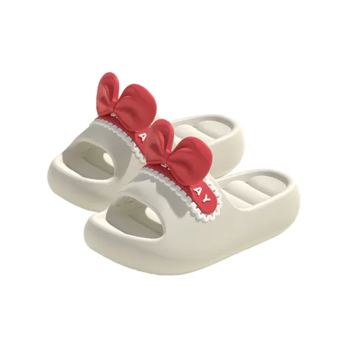 Ailise Slippers White/Pink/Black