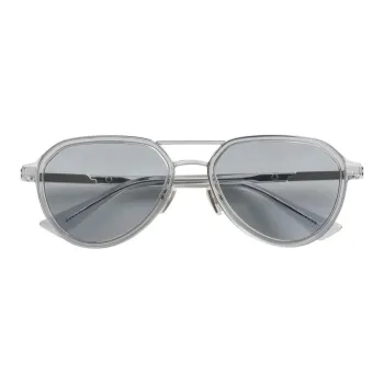 Bottega Veneta Acetate Metal Recycled Acetate Aviator Sunglasses Women's Gray