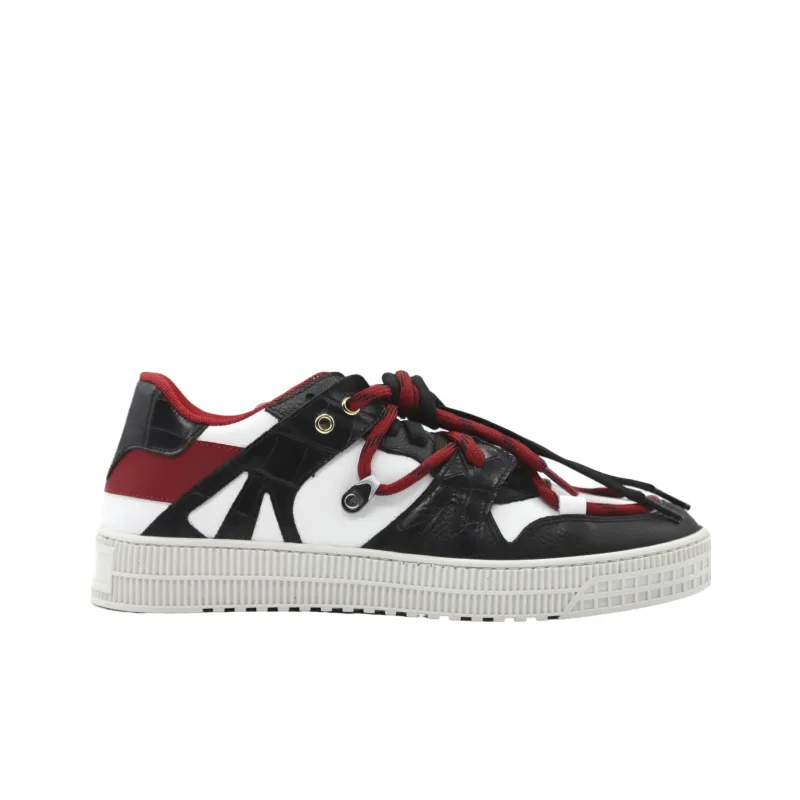 Giuliano Galiano Jeson Low-Top Skateboard Shoes Men's Black Red & Multicolor-1