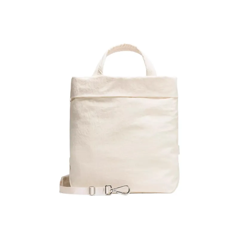 Lululemon Nylon Tote Bag Shopping Bag Shoulder Bag Crossbody Bag Handbag Unisex Light Ivory White-1