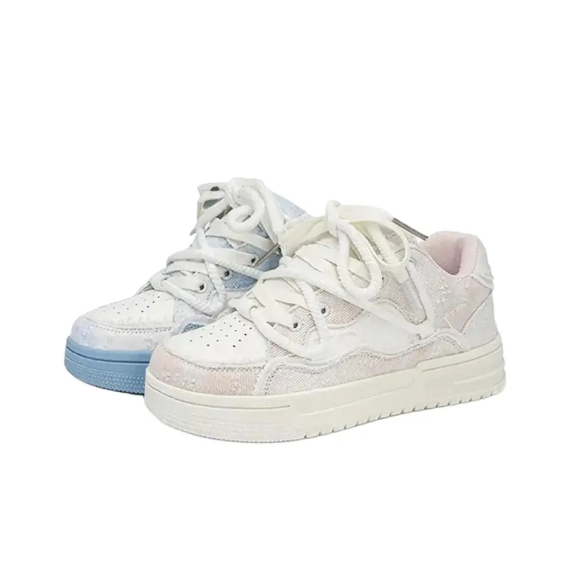 T628 Vintage Puffy Shoes Wear resistant, Lightweight, Breathable, And Non slip. Low Top Skateboard Shoes Unisex-42