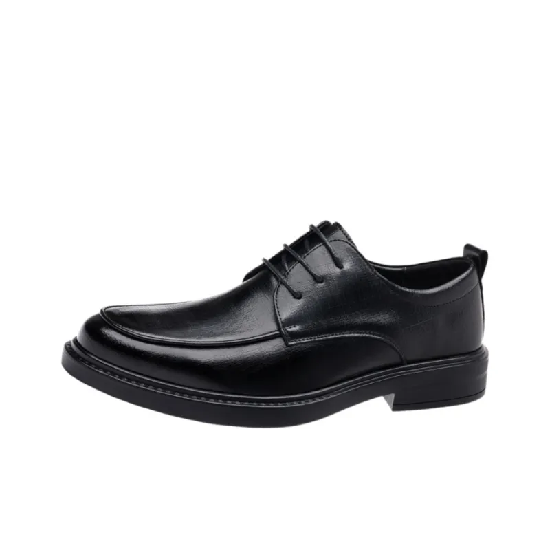 EGCHI Dress Shoes Men Low Top Black-0