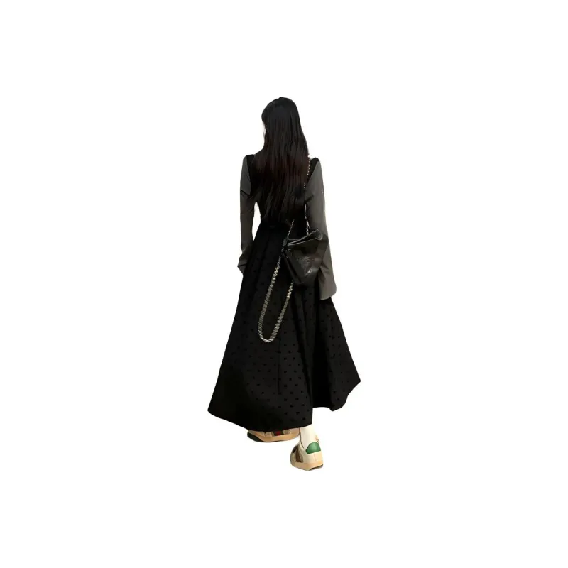 ZCDECO Long Sleeved Dress Women's Black-0