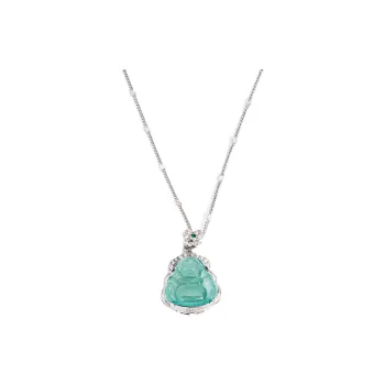 PUTUOSHANWENCHUANG Ice Glutinous Jadeite Necklaces Women's
