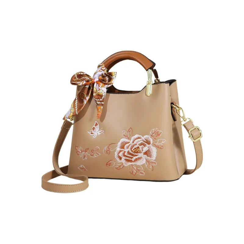 Weymond Leather Handbag Regular Women's Multicolor-5