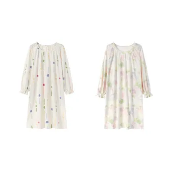 Herbal Primer Nightgown Women's Combo Set