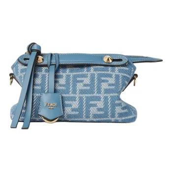 FENDI By The Way Series Cotton Shoulder Bag Crossbody Bag Handbag Mini Women's Blue