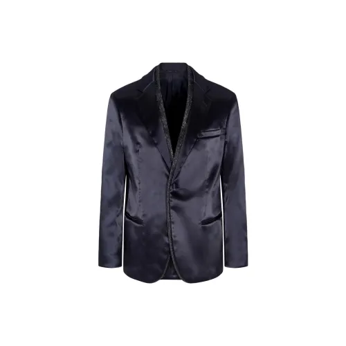 GIORGIO ARMANI Soho Line Silk blend Rhinestone Tuxedo Jacket