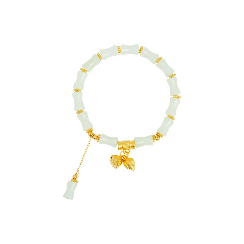 DIHUAJI Hetian Jade Bracelets Pale Greenish White Jade Women's-0