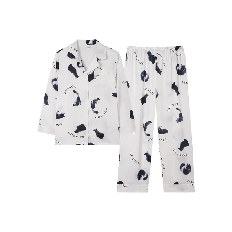 ROUKEER Women's Pajama Sets-14