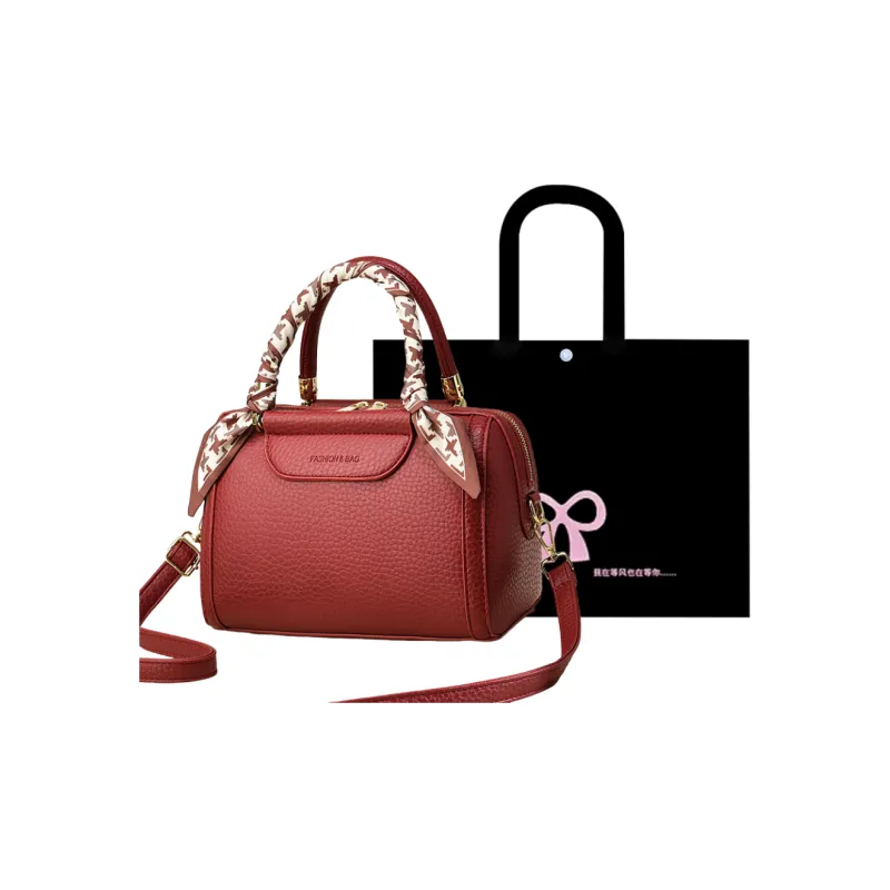 HACIN PU Shoulder Bag Crossbody Bag Handbag Regular Women's Black/Burgundy/Ecru/Green/Khaki/Gray-1