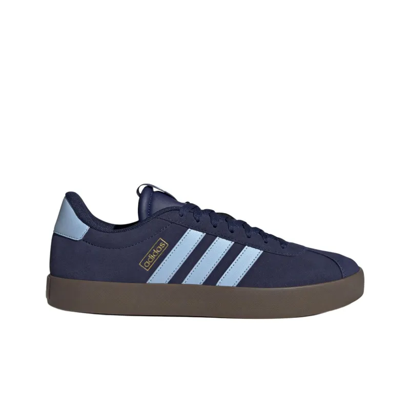 Adidas VL COURT 3.0 Anti Slip Wear Resistant Low Top Skateboard Shoes Men's Blue-1