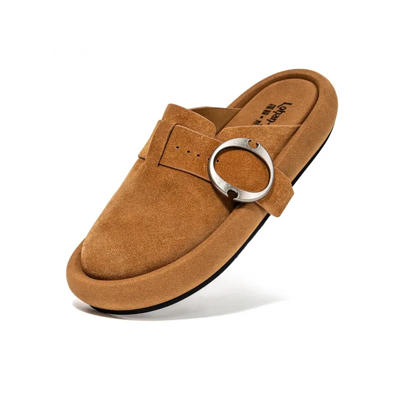 LOHAN·SIR Abrasion Resistant Slip Resistant Wrap toe Slippers Unisex-11