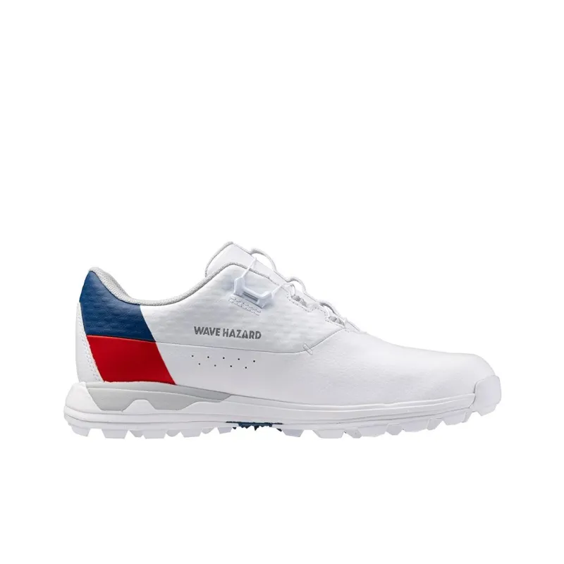 Mizuno Anti Slip Wear Resistant Low Top Golf Shoes Men's White Blue-1