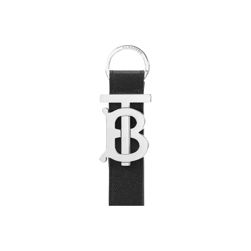 Burberry Leather Key Ring Bag Accessory Men's Black-4