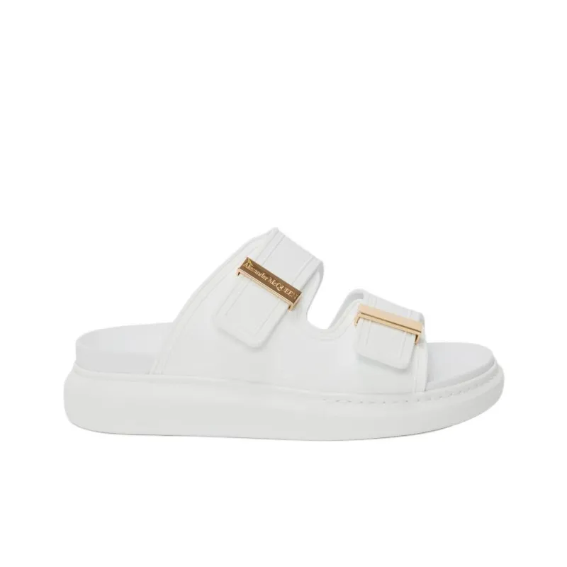 Alexander McQueen Hybrid Slide Slippers Women's White-1