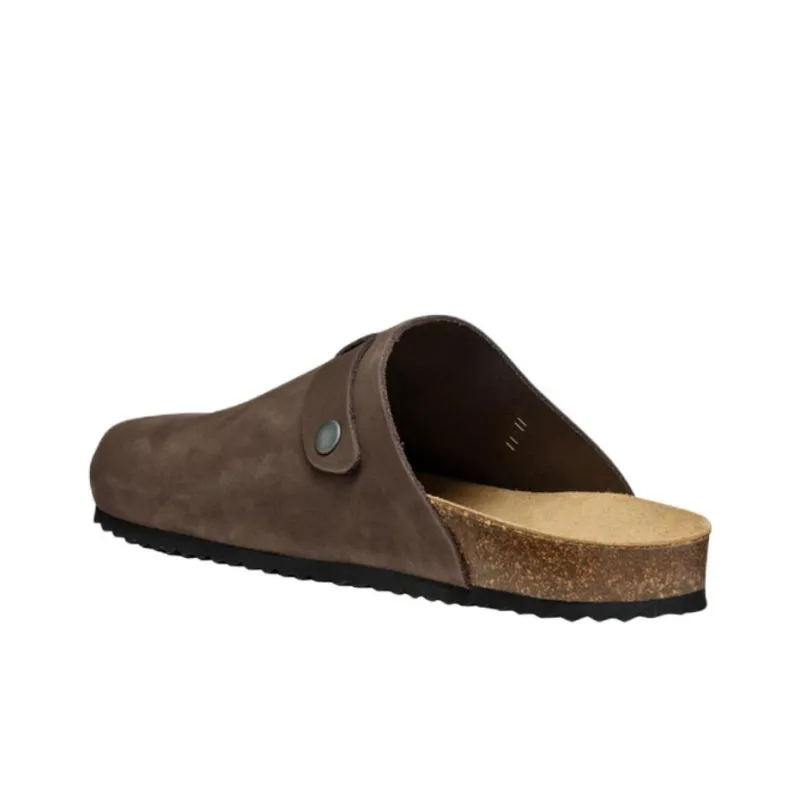 GEOX Sandal Ghita Abrasion Resistant Wrap toe Slippers Men's Coffee-4