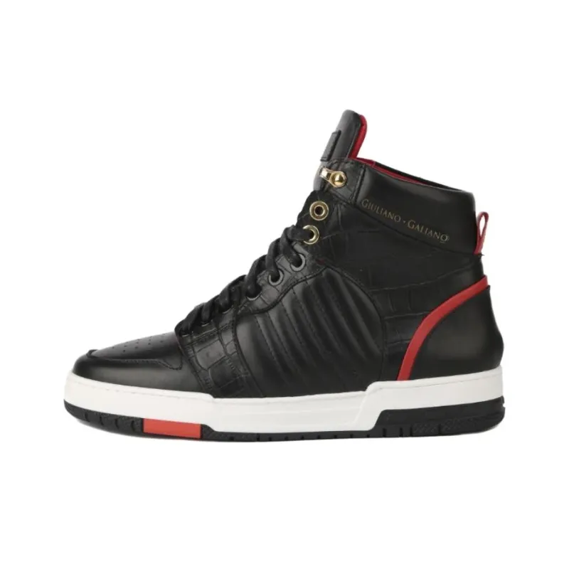 Giuliano Galiano High-Top Skateboard Shoes Men's Black-0