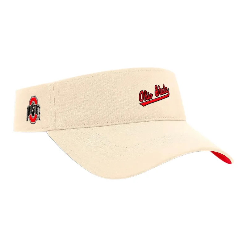 Nike Ohio State Buckeyes Primetime Ace Men's Nike Dri FIT College Adjustable Visor-2