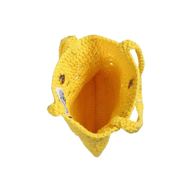 Stella McCartney Cotton Tote Bag, Shopping Bag, Shoulder Bag Kids' Yellow-3