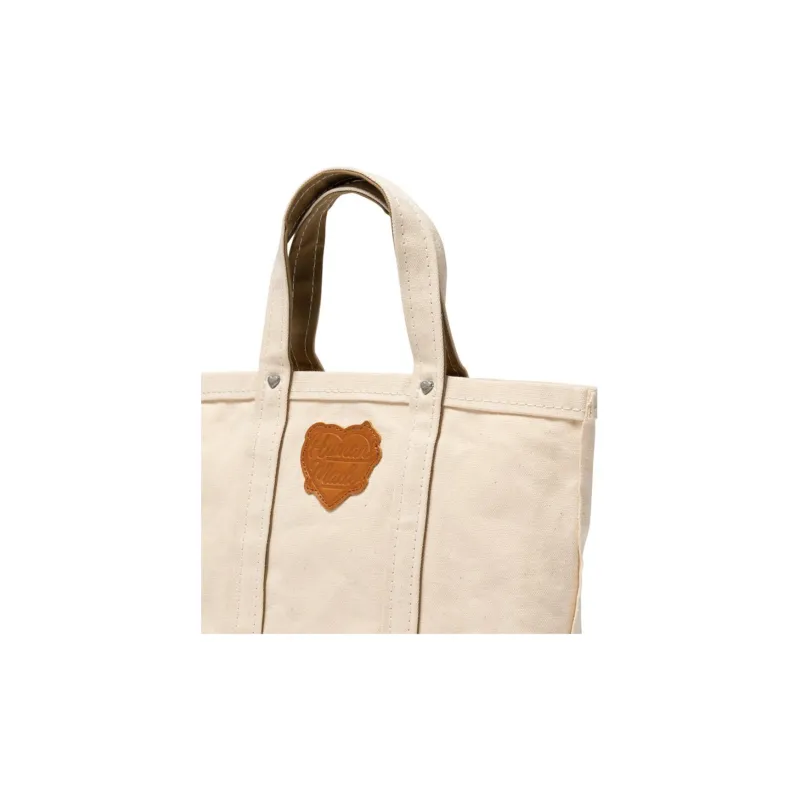 HUMAN MADE Heavy Canvas Small Tote Bag Beige-4