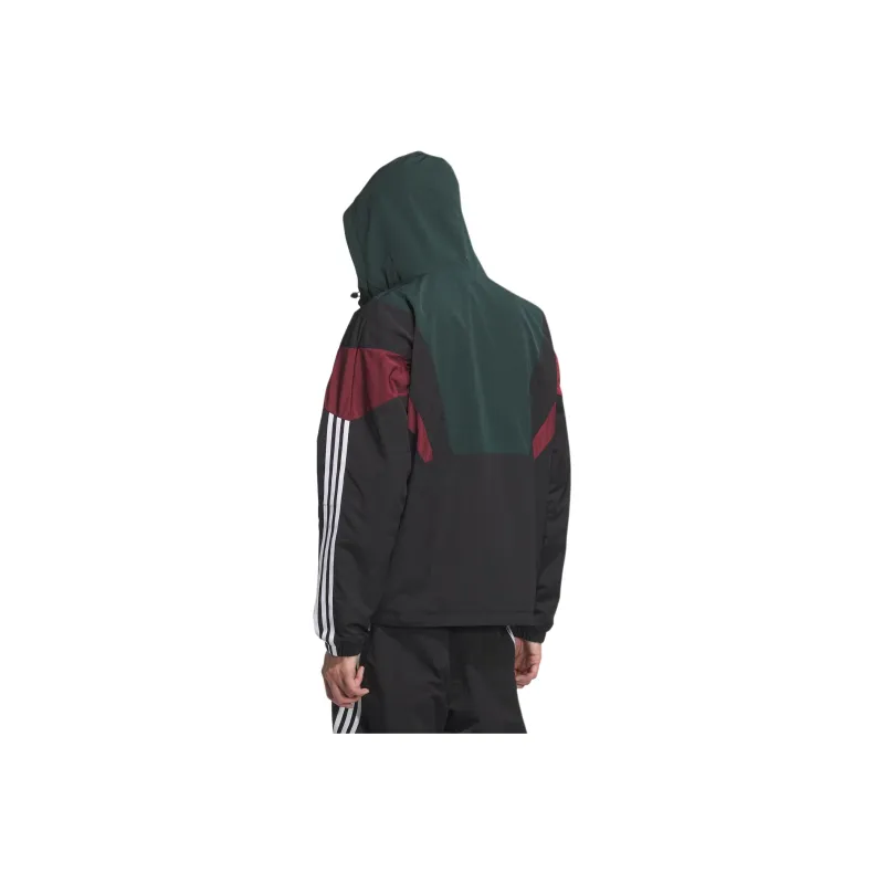 Adidas Originals WINDBREAKER BLOCK Jacket Men's Dark Green/Black-3
