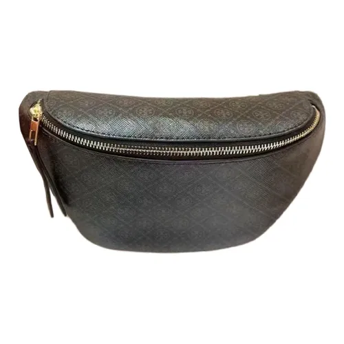 TORY BURCH T Monogram Coated Canvas Fanny Pack Mini Women's Black Brown
