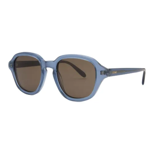 LOEWE Acetate Irregular Shape Sunglasses Women's Blue