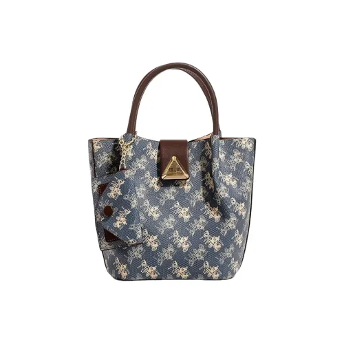 PESASRIE PVC Handbag Women's Blue